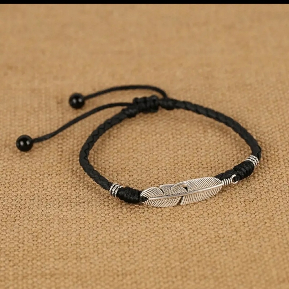 Vintage Rope Feather Anklet